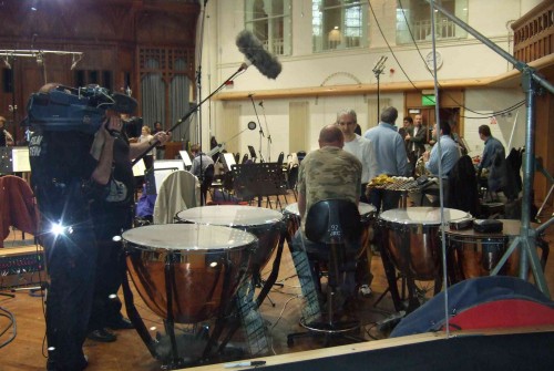 Chris and the LSO Percussionist