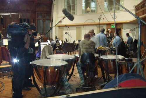 Chris and the LSO Percussionist