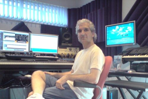 Chris in his Studio