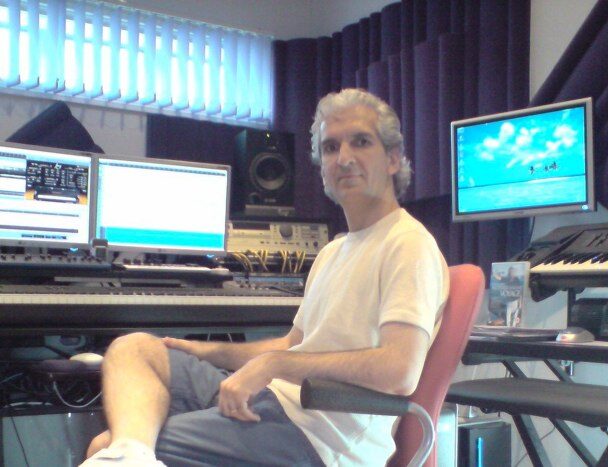 Chris in his Studio